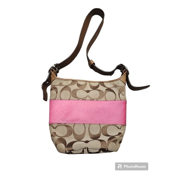 Coach Rugby Duffle Tote With Hot Pink Color Block - Picture 1 of 12